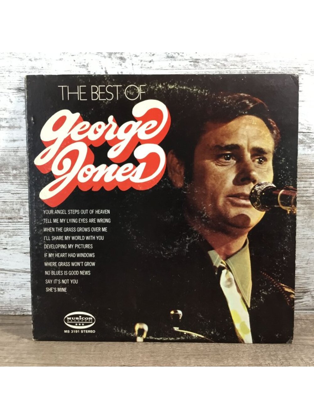 The Best Of George Jones Vinyl Record Album MS 3191 Stereo Musicor Records 1960s